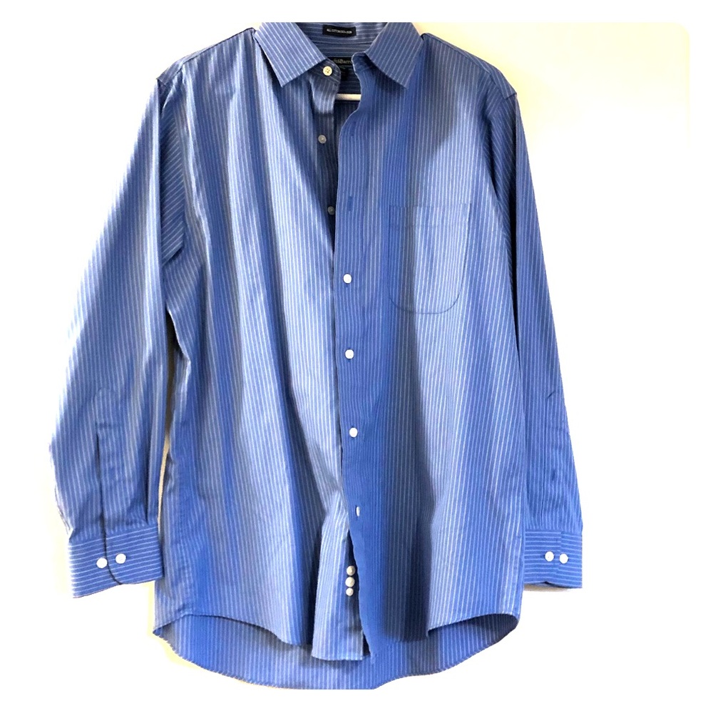 Croft&Barrow Blue Striped Button Down